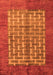 Abstract Orange Modern Rug, abs4948org