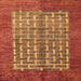 Square Abstract Orange Modern Rug, abs4948