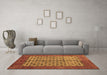 Machine Washable Abstract Brown Modern Rug in a Living Room,, wshabs4948brn