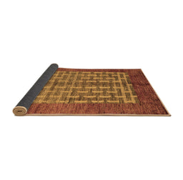 Sideview of Abstract Brown Modern Rug, abs4948brn