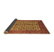 Sideview of Abstract Brown Modern Rug, abs4948brn