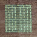 Square Abstract Light Blue Modern Rug, abs4948lblu