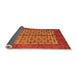 Sideview of Abstract Orange Modern Rug, abs4948org