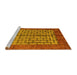 Sideview of Machine Washable Abstract Yellow Modern Rug, wshabs4948yw