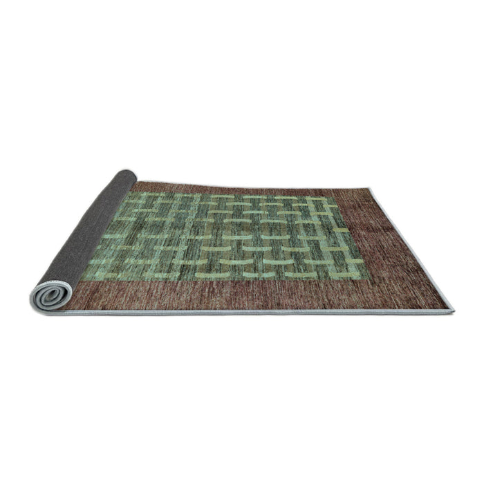Sideview of Abstract Light Blue Modern Rug, abs4948lblu