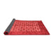 Abstract Red Modern Area Rugs