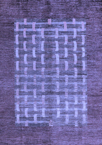 Abstract Blue Modern Rug, abs4948blu