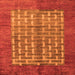 Square Abstract Orange Modern Rug, abs4948org