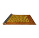 Sideview of Abstract Yellow Modern Rug, abs4948yw