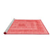 Modern Red Washable Rugs