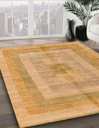 Abstract Orange Modern Rug, abs4949