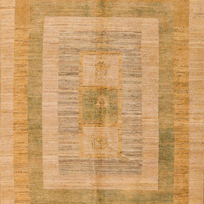 Machine Washable Abstract Orange Rug, wshabs4949