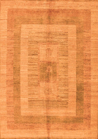 Abstract Orange Modern Rug, abs4949org