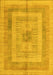 Abstract Yellow Modern Rug, abs4949yw