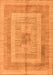 Machine Washable Abstract Orange Modern Area Rugs, wshabs4949org