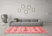 Modern Red Washable Rugs