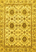 Abstract Yellow Modern Rug, abs494yw