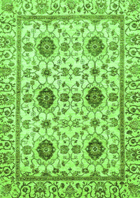 Abstract Green Modern Rug, abs494grn