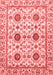 Abstract Red Modern Area Rugs