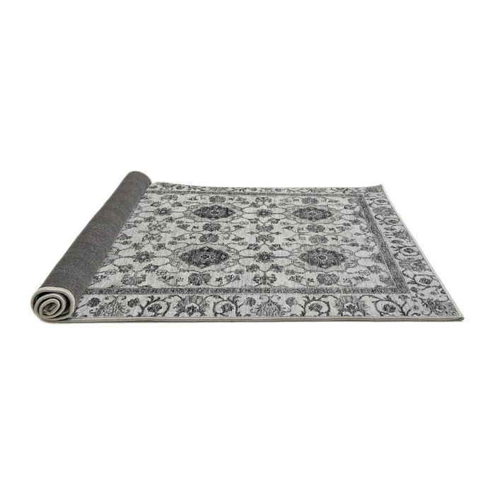 Sideview of Abstract Gray Modern Rug, abs494gry