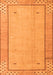 Abstract Orange Modern Rug, abs4950org