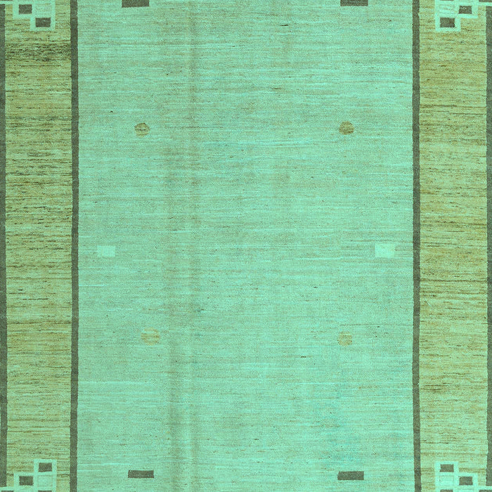 Machine Washable Abstract Turquoise Modern Area Rugs, wshabs4950turq