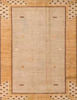 Abstract Orange Modern Rug, abs4950
