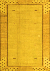 Abstract Yellow Modern Rug, abs4950yw