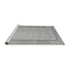 Sideview of Machine Washable Abstract Gray Modern Rug, wshabs4950gry