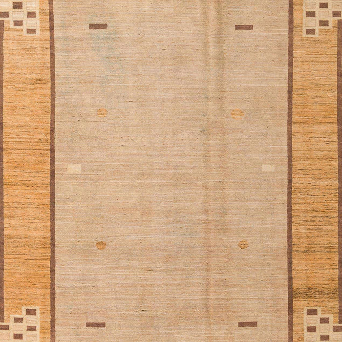 Machine Washable Abstract Orange Rug, wshabs4950