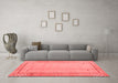 Modern Red Washable Rugs