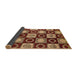 Sideview of Abstract Red Modern Rug, abs4951