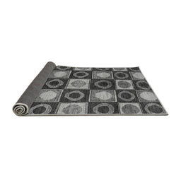Sideview of Abstract Gray Modern Rug, abs4951gry