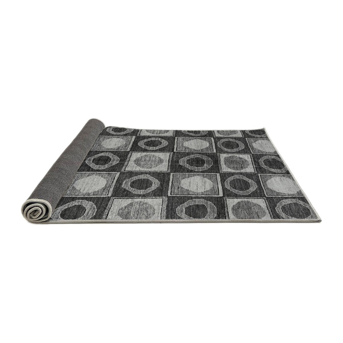 Sideview of Abstract Gray Modern Rug, abs4951gry