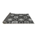 Sideview of Abstract Gray Modern Rug, abs4951gry