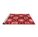 Modern Red Washable Rugs