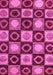 Machine Washable Abstract Pink Modern Rug, wshabs4951pnk