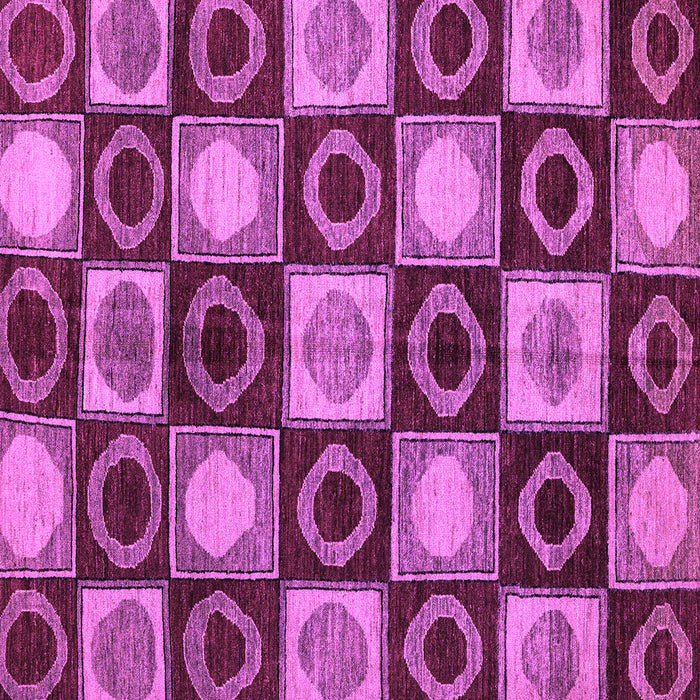 Square Machine Washable Abstract Purple Modern Area Rugs, wshabs4951pur