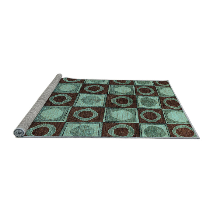 Sideview of Machine Washable Abstract Light Blue Modern Rug, wshabs4951lblu