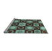 Sideview of Machine Washable Abstract Light Blue Modern Rug, wshabs4951lblu