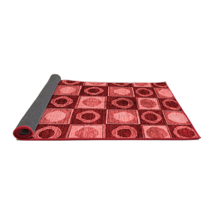 Abstract Red Modern Area Rugs
