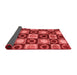 Abstract Red Modern Area Rugs