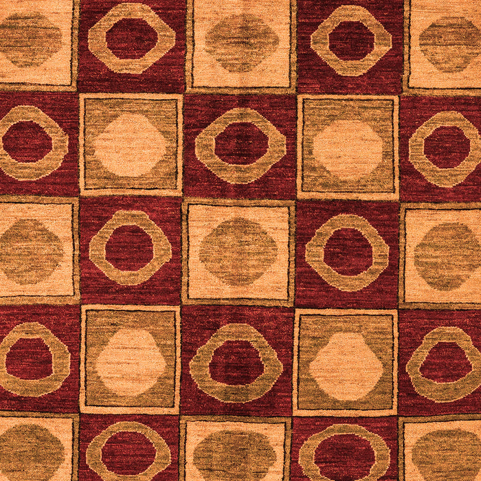 Machine Washable Abstract Orange Modern Area Rugs, wshabs4951org