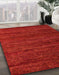 Machine Washable Abstract Red Rug in a Family Room, wshabs4952