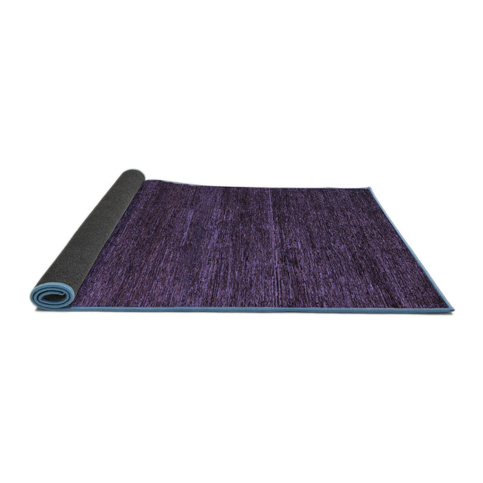 Sideview of Abstract Blue Modern Rug, abs4952blu