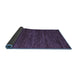 Sideview of Abstract Blue Modern Rug, abs4952blu