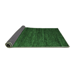 Sideview of Abstract Emerald Green Modern Rug, abs4952emgrn