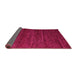 Sideview of Abstract Pink Modern Rug, abs4952pnk