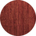 Round Abstract Brown Modern Rug, abs4952brn