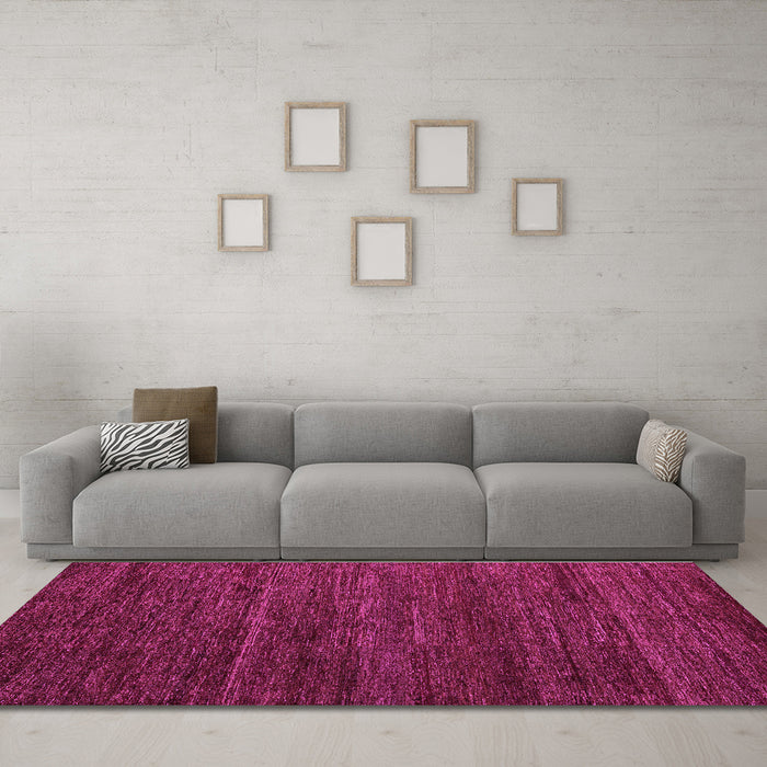 Machine Washable Abstract Purple Modern Area Rugs in a Living Room, wshabs4952pur